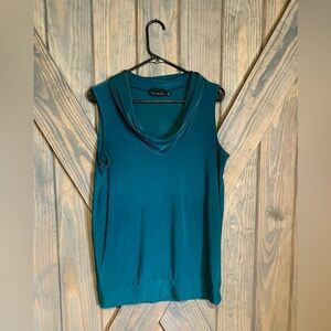 Teal Cowl Neck Blouse from the Limited